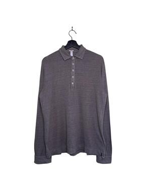 Massimo Alba Raya Linen Polo Long Sleeve Made in Italy